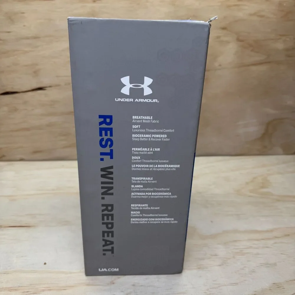 NEW Under Armour Athlete Recovery Bedding FULL Sheet Set White 1325132 100